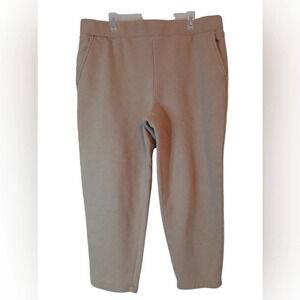 Lands' End  Women's Sweatpants size large petite tan color